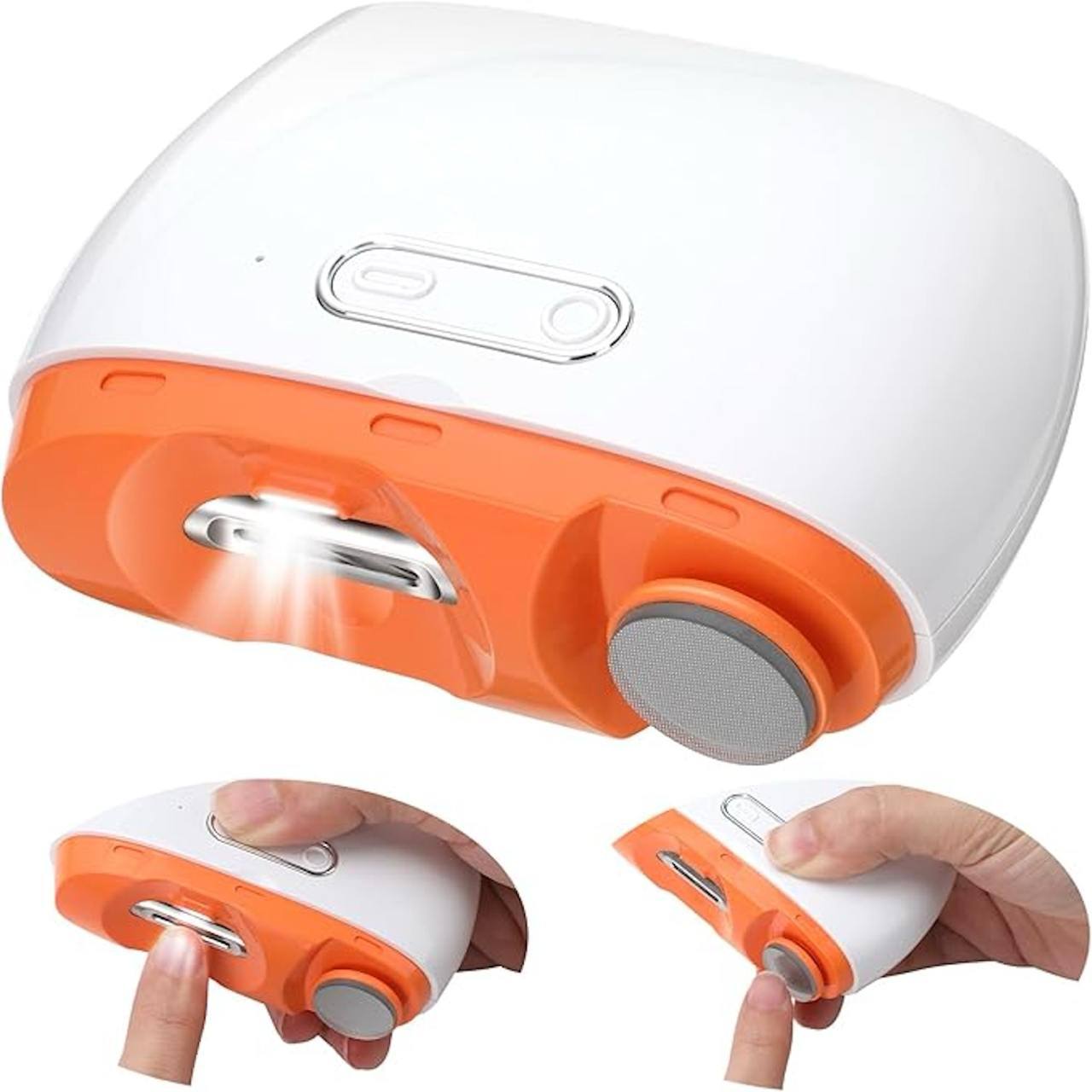 2-in-1 Electric Nail Clipper & Nail Grinder – Safe, Automatic Nail Trimming